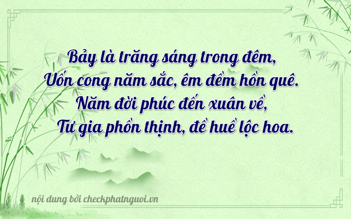 Bài thơ ý nghĩa cho <b>biển số 17B3-67554</b> tại website checkphatnguoi.vn