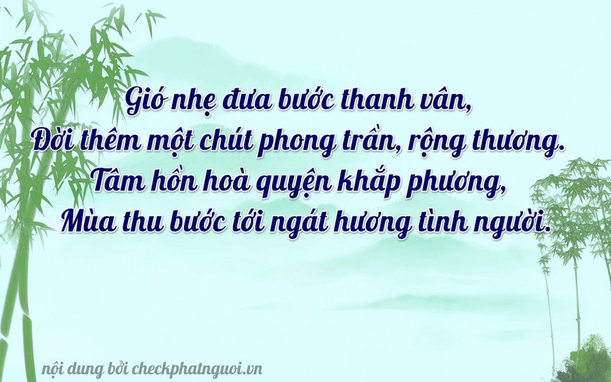 Bài thơ ý nghĩa cho <b>biển số 17B3-69984</b> tại website checkphatnguoi.vn