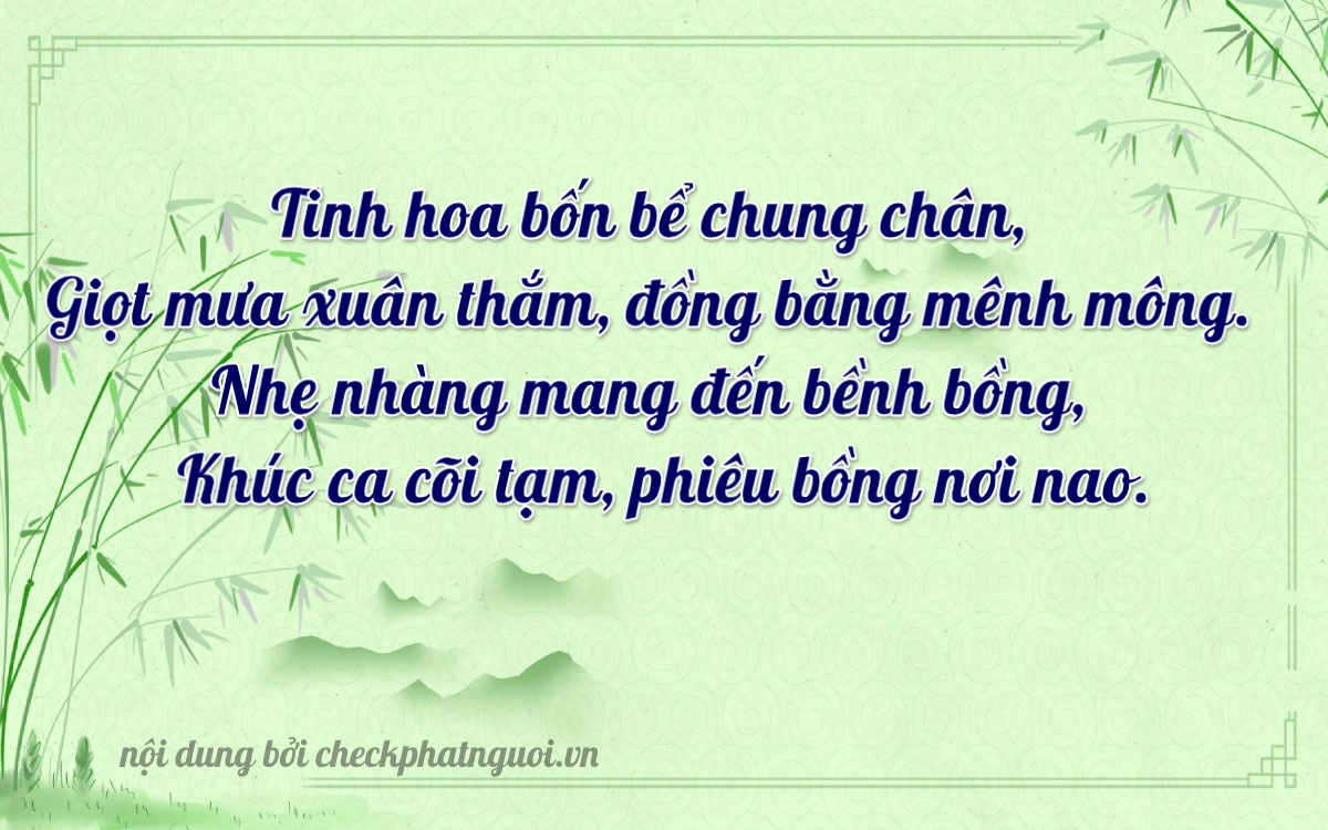 Bài thơ ý nghĩa cho <b>biển số 17B4-00990</b> tại website checkphatnguoi.vn