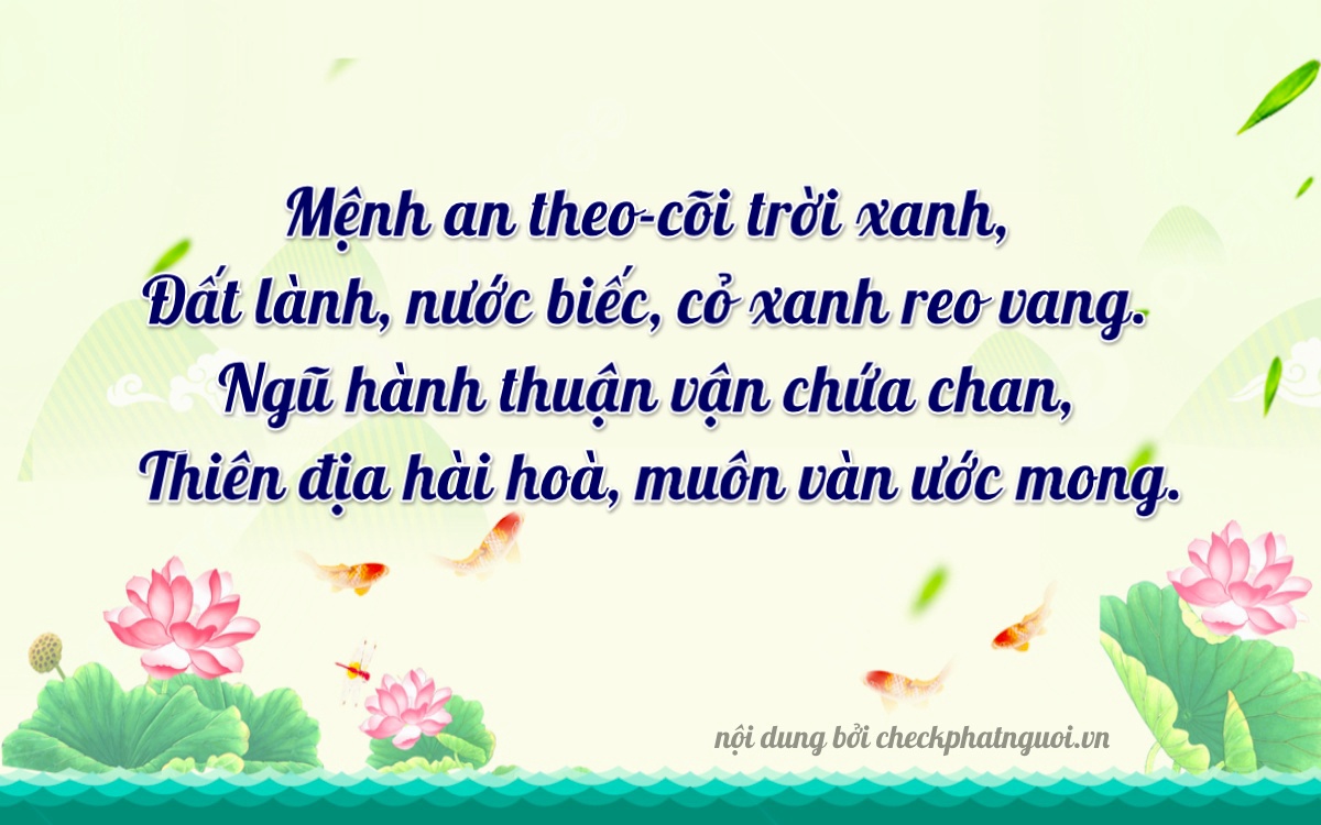 Bài thơ ý nghĩa cho <b>biển số 17B4-16689</b> tại website checkphatnguoi.vn