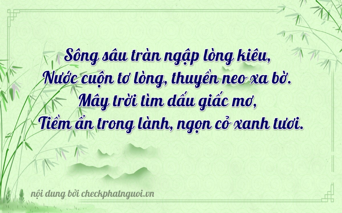 Bài thơ ý nghĩa cho <b>biển số 17B4-20548</b> tại website checkphatnguoi.vn