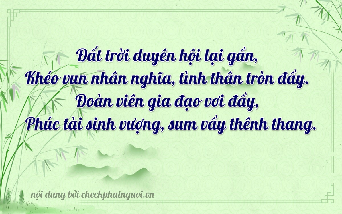 Bài thơ ý nghĩa cho <b>biển số 17B4-22319</b> tại website checkphatnguoi.vn