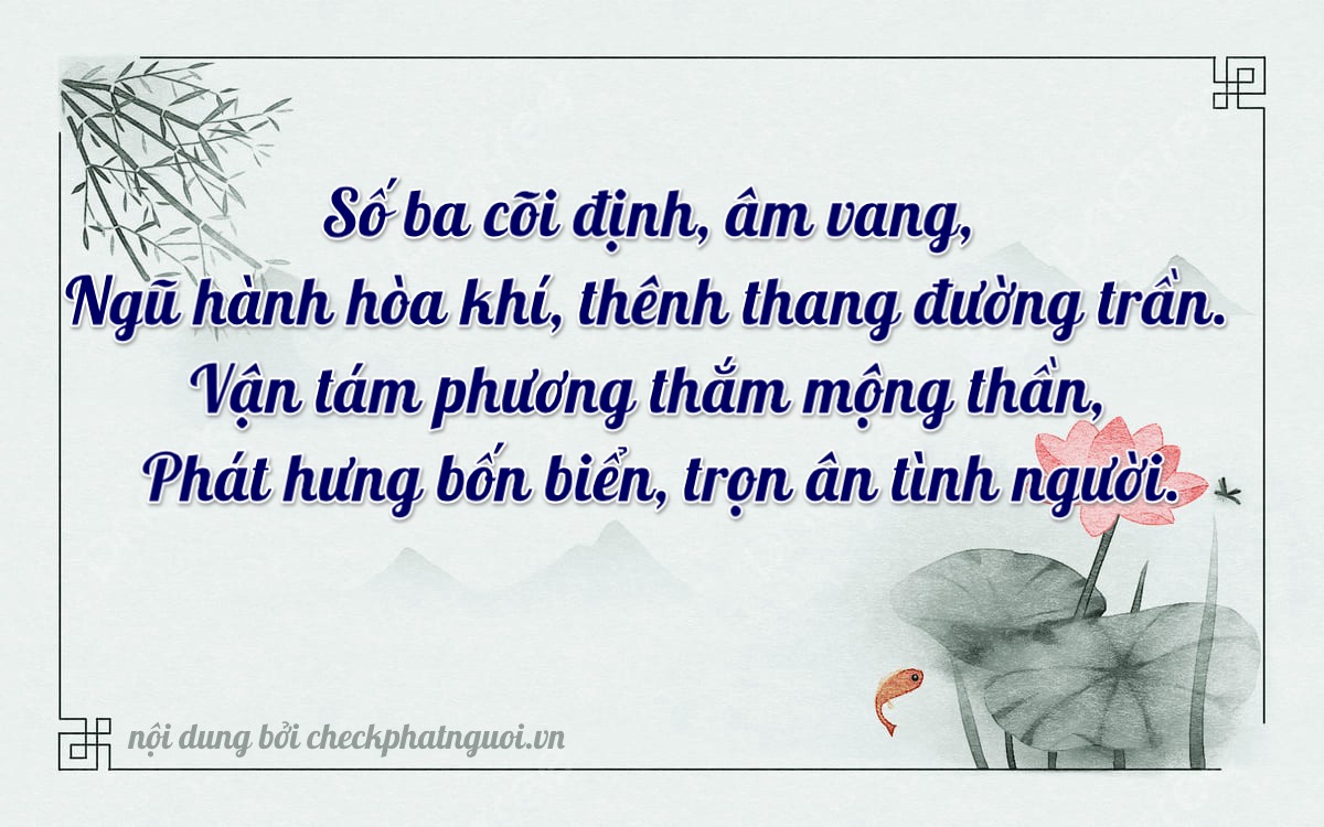 Bài thơ ý nghĩa cho <b>biển số 17B4-35888</b> tại website checkphatnguoi.vn