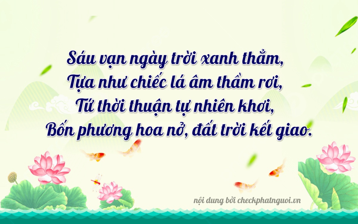 Bài thơ ý nghĩa cho <b>biển số 17B4-64383</b> tại website checkphatnguoi.vn