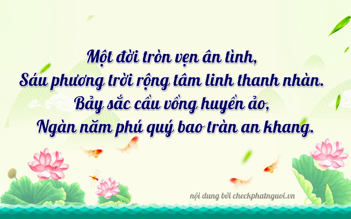 Bài thơ ý nghĩa cho <b>biển số 17B5-63712</b> tại website checkphatnguoi.vn