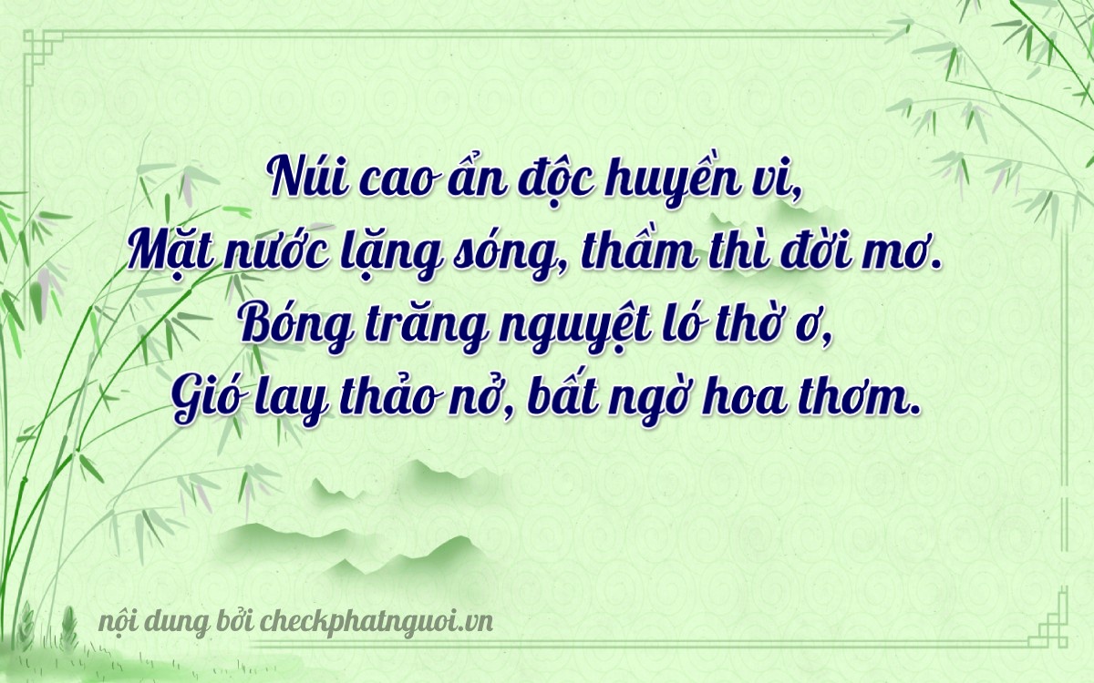 Bài thơ ý nghĩa cho <b>biển số 17B5-70384</b> tại website checkphatnguoi.vn