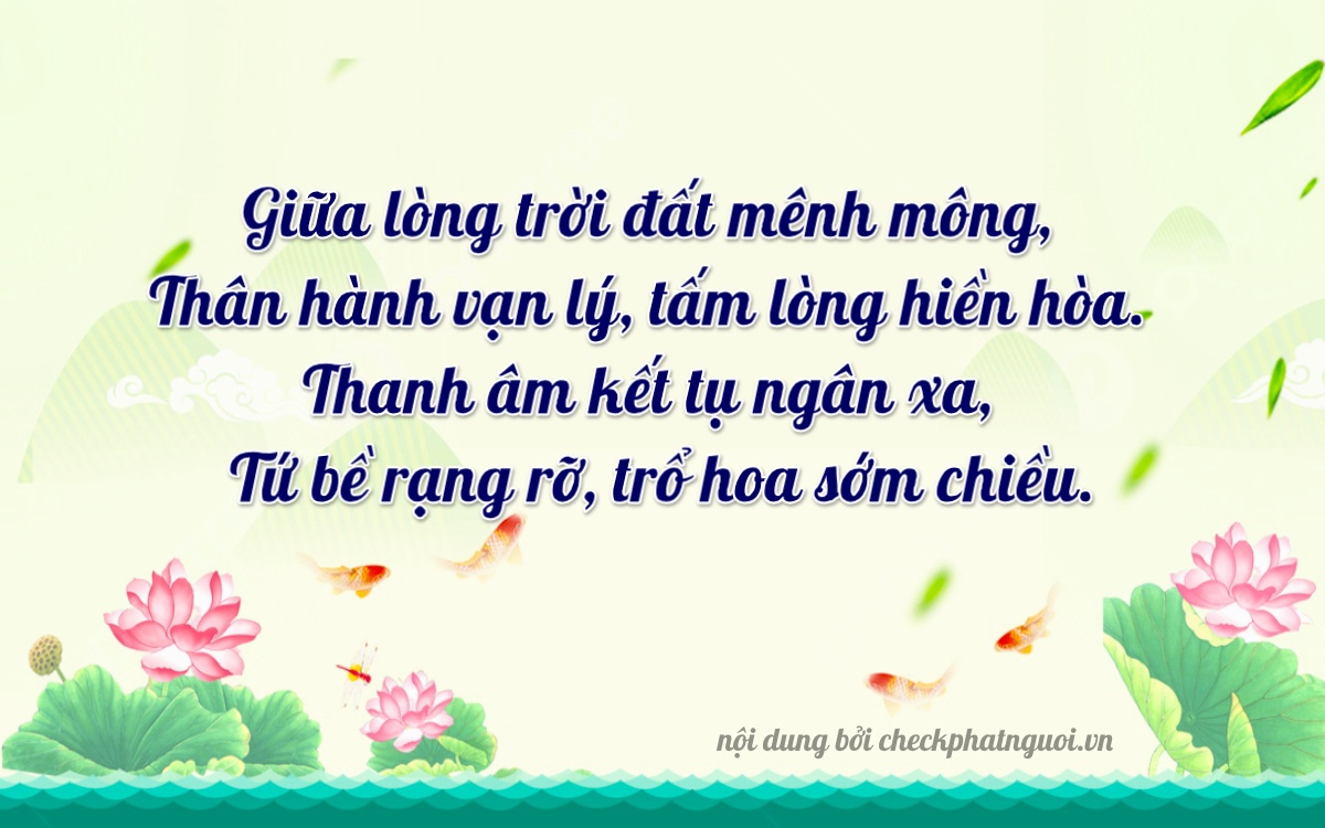 Bài thơ ý nghĩa cho <b>biển số 17B6-70468</b> tại website checkphatnguoi.vn