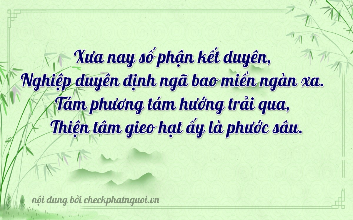 Bài thơ ý nghĩa cho <b>biển số 17B7-31898</b> tại website checkphatnguoi.vn