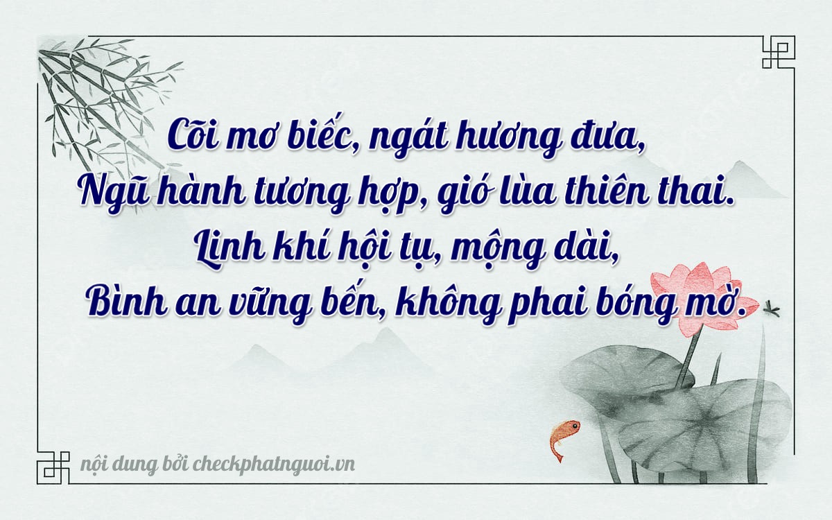 Bài thơ ý nghĩa cho <b>biển số 17B7-59031</b> tại website checkphatnguoi.vn