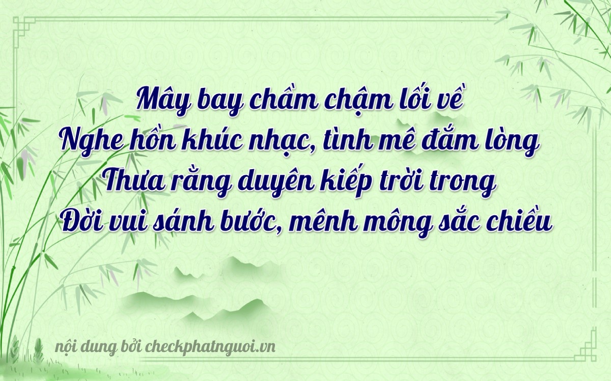 Bài thơ ý nghĩa cho <b>biển số 17B-76092</b> tại website checkphatnguoi.vn