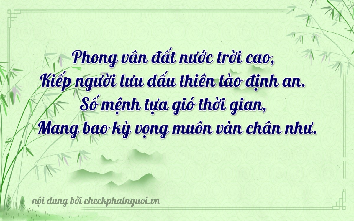 Bài thơ ý nghĩa cho <b>biển số 17B8-17131</b> tại website checkphatnguoi.vn