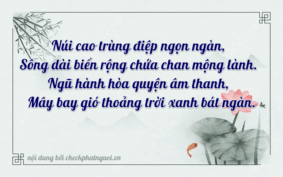 Bài thơ ý nghĩa cho <b>biển số 17B9-09005</b> tại website checkphatnguoi.vn