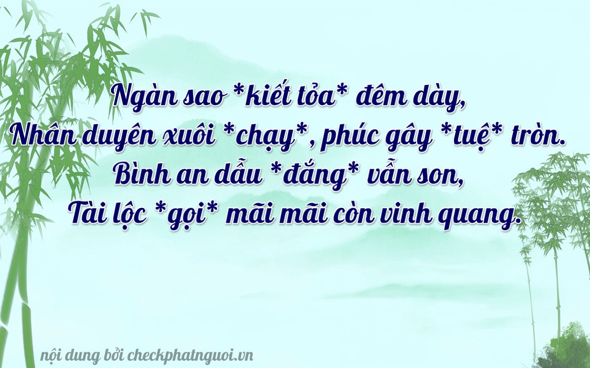 Bài thơ ý nghĩa cho <b>biển số 17B9-14399</b> tại website checkphatnguoi.vn