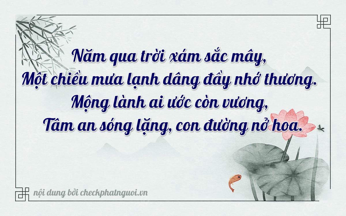 Bài thơ ý nghĩa cho <b>biển số 17B9-14566</b> tại website checkphatnguoi.vn
