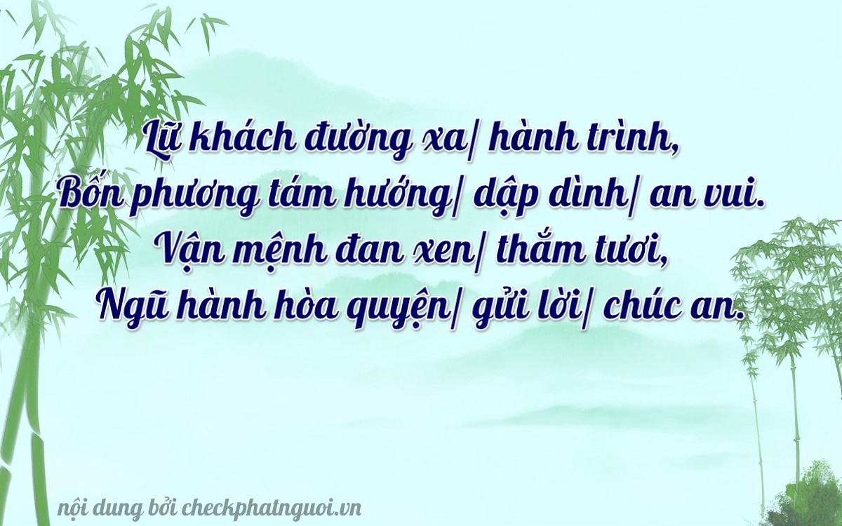 Bài thơ ý nghĩa cho <b>biển số 17B9-14953</b> tại website checkphatnguoi.vn