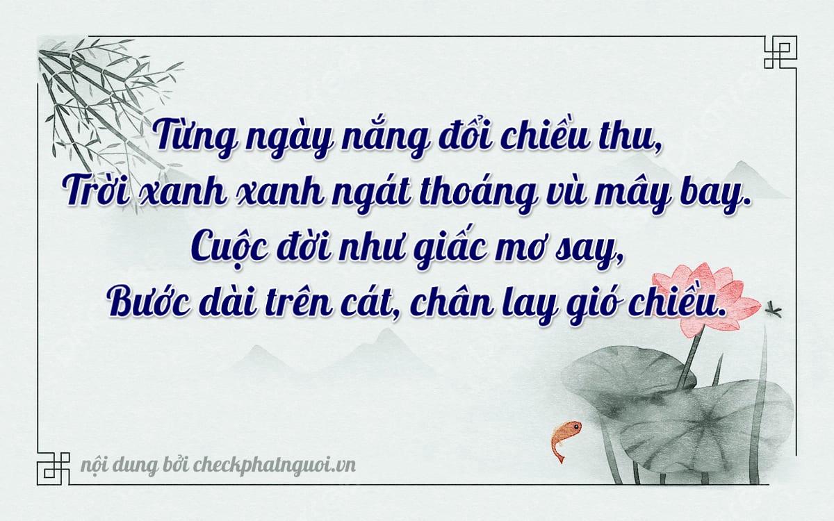 Bài thơ ý nghĩa cho <b>biển số 17B9-25226</b> tại website checkphatnguoi.vn
