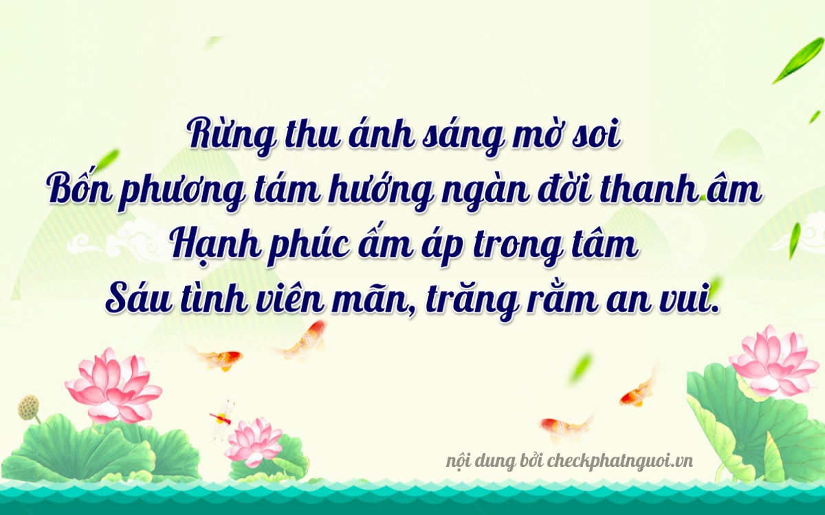 Bài thơ ý nghĩa cho <b>biển số 17B9-41166</b> tại website checkphatnguoi.vn