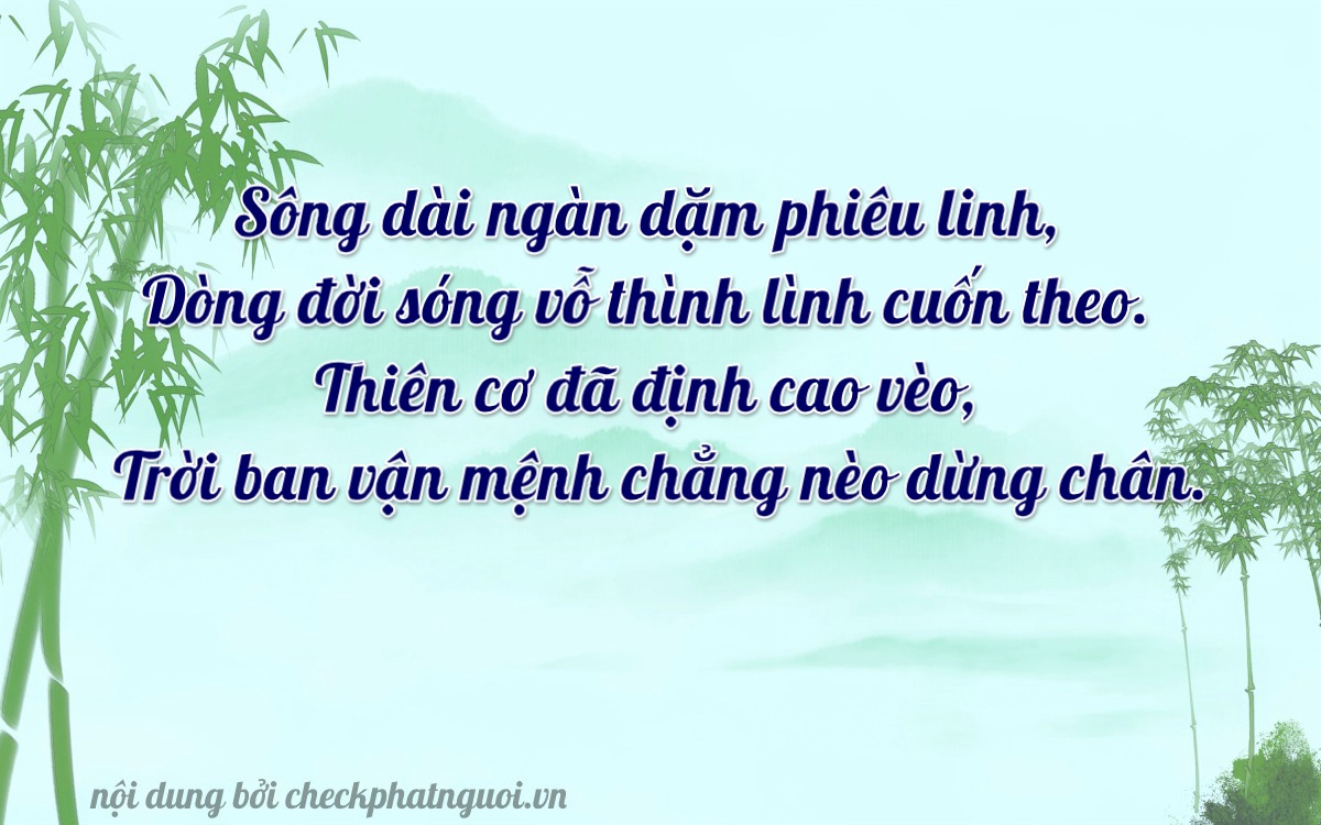 Bài thơ ý nghĩa cho <b>biển số 17C-00861</b> tại website checkphatnguoi.vn