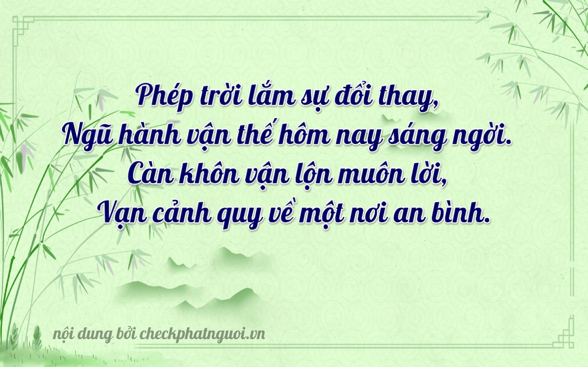 Bài thơ ý nghĩa cho <b>biển số 17C-08195</b> tại website checkphatnguoi.vn