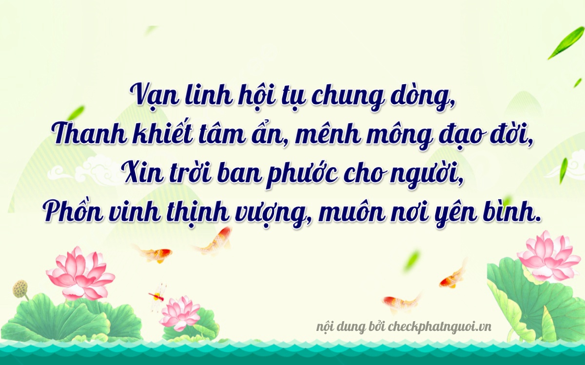 Bài thơ ý nghĩa cho <b>biển số 17C-14812</b> tại website checkphatnguoi.vn