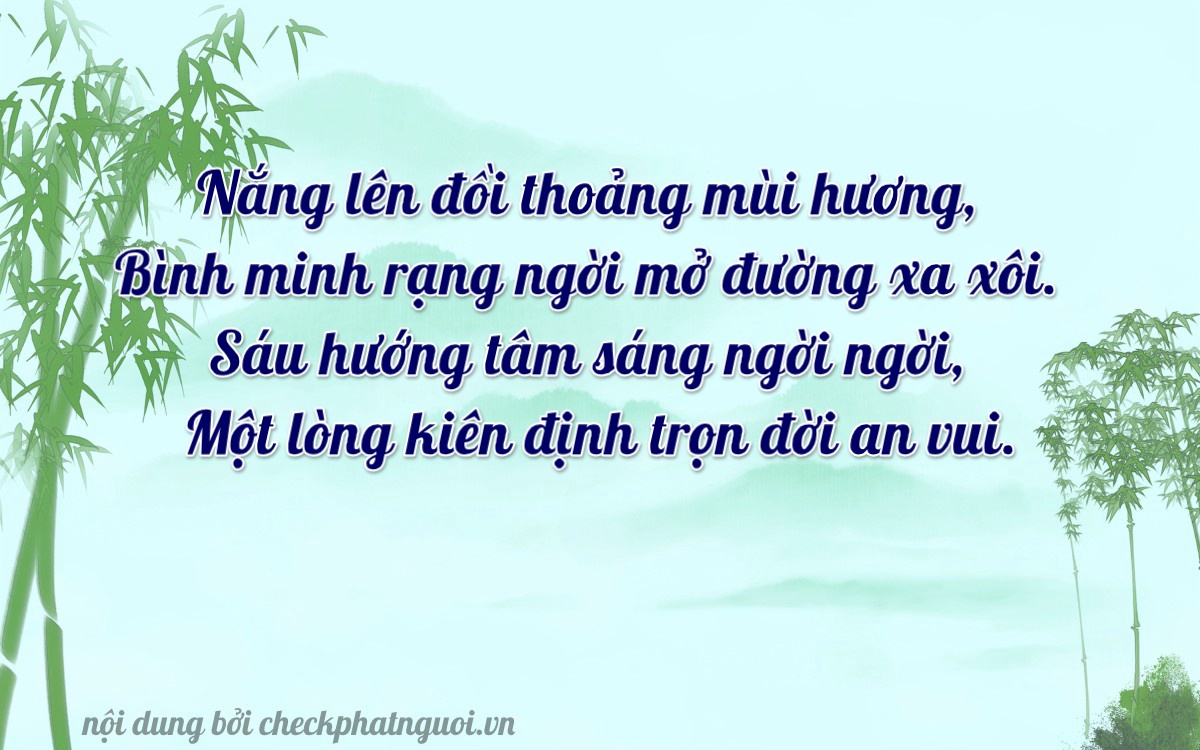 Bài thơ ý nghĩa cho <b>biển số 17C-17461</b> tại website checkphatnguoi.vn