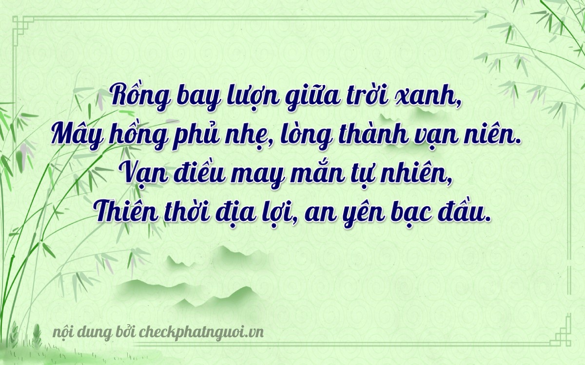 Bài thơ ý nghĩa cho <b>biển số 17C-18597</b> tại website checkphatnguoi.vn