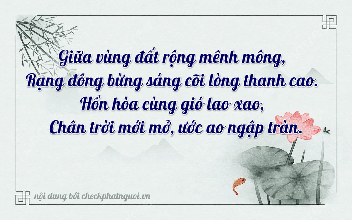 Bài thơ ý nghĩa cho <b>biển số 17C-21213</b> tại website checkphatnguoi.vn