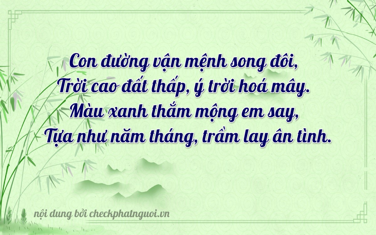 Bài thơ ý nghĩa cho <b>biển số 17C-21503</b> tại website checkphatnguoi.vn