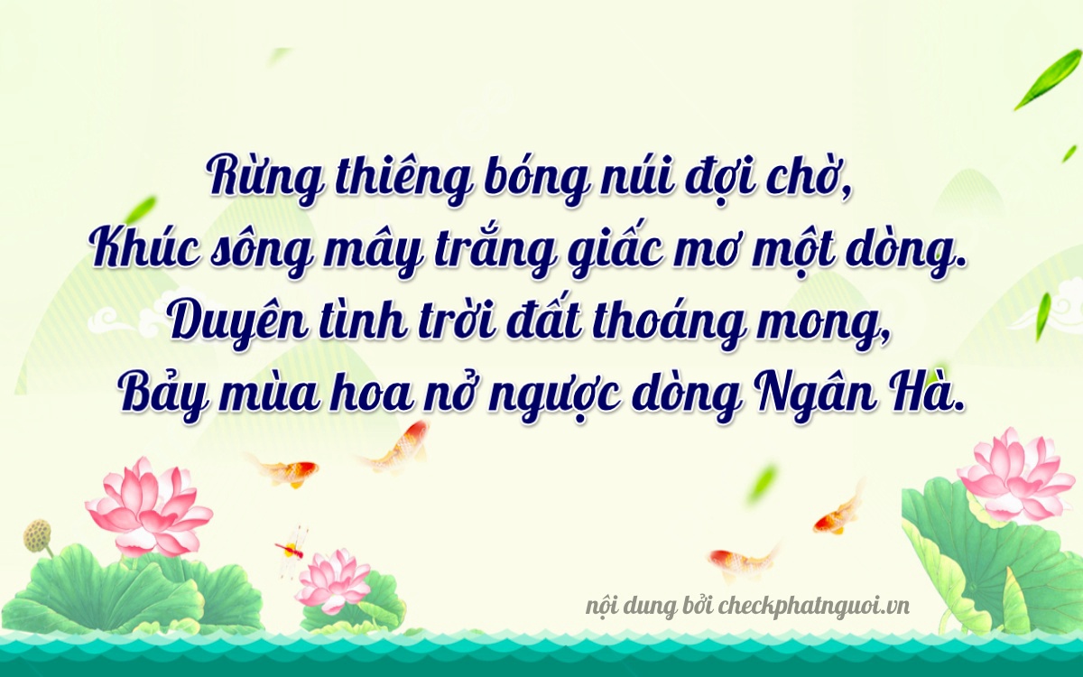 Bài thơ ý nghĩa cho <b>biển số 17D-00698</b> tại website checkphatnguoi.vn