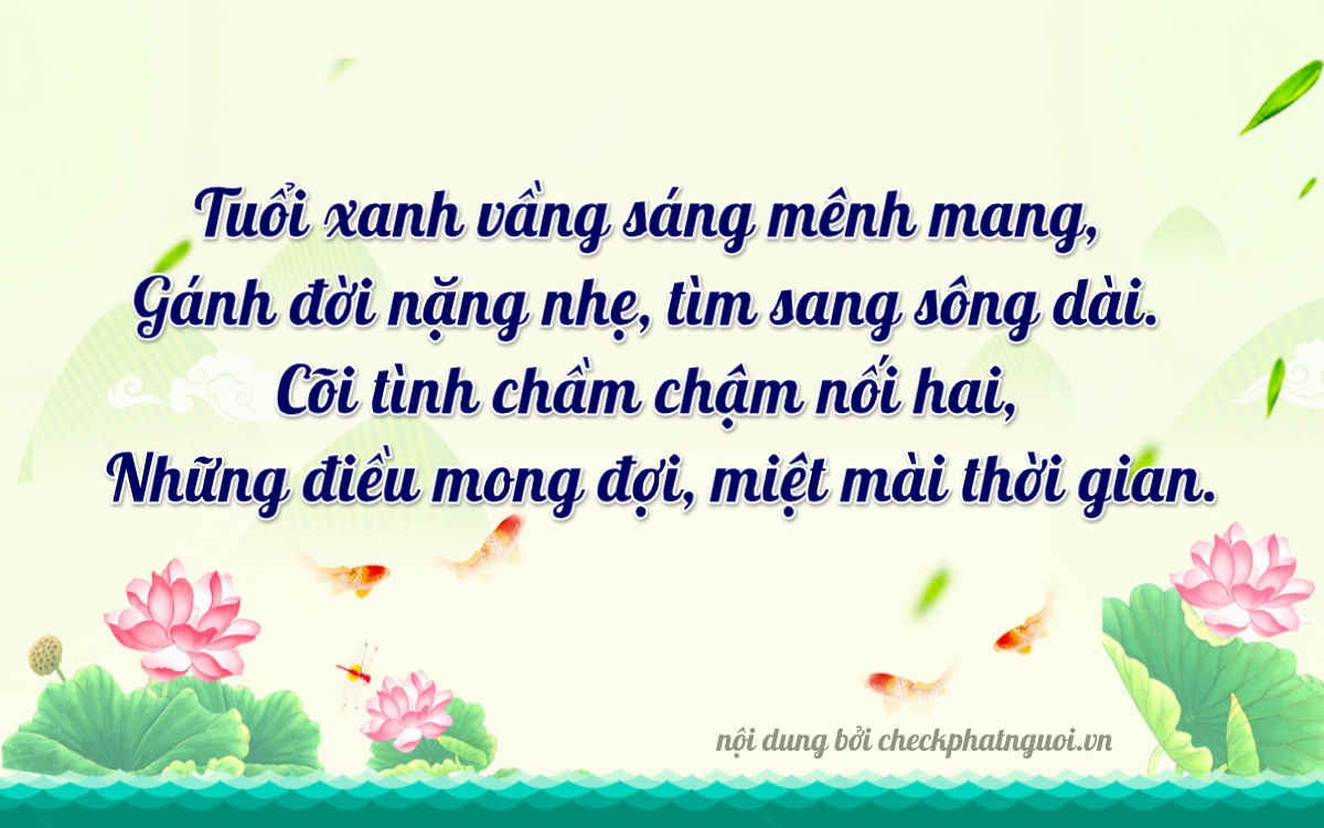 Bài thơ ý nghĩa cho <b>biển số 17E-00132</b> tại website checkphatnguoi.vn