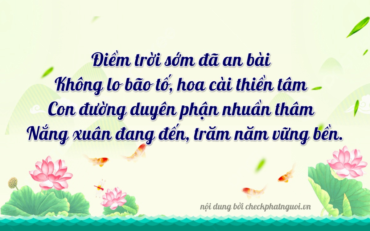 Bài thơ ý nghĩa cho <b>biển số 17H-00208</b> tại website checkphatnguoi.vn