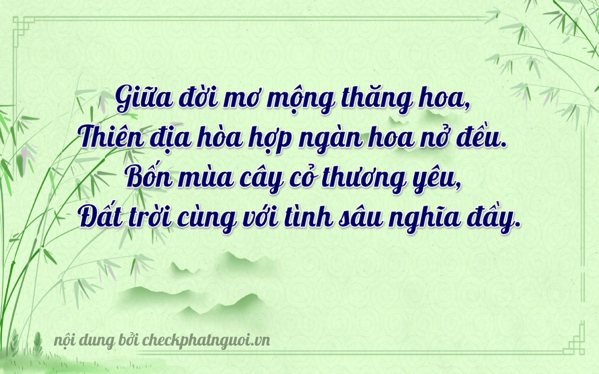 Bài thơ ý nghĩa cho <b>biển số 17H-01471</b> tại website checkphatnguoi.vn