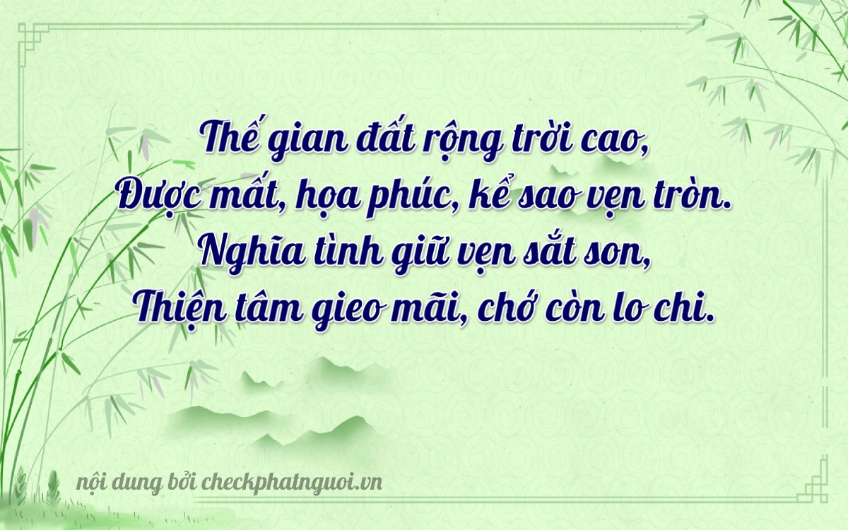 Bài thơ ý nghĩa cho <b>biển số 17K-1661</b> tại website checkphatnguoi.vn