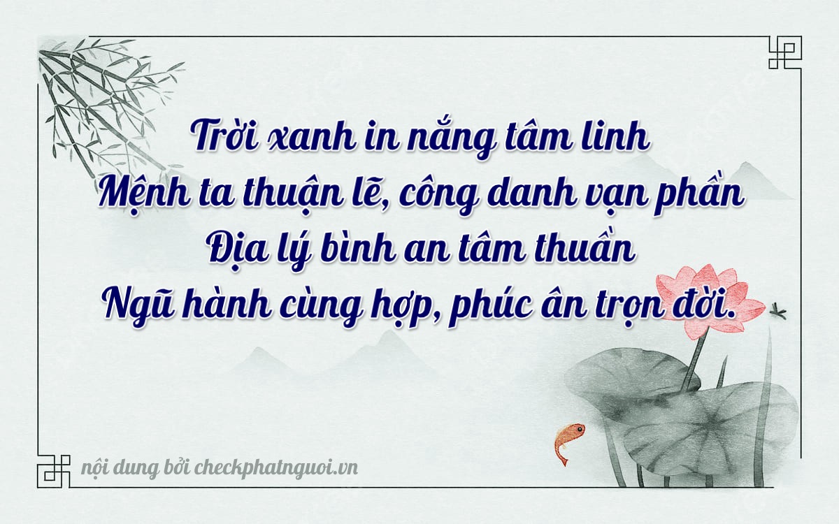 Bài thơ ý nghĩa cho <b>biển số 17K-71661</b> tại website checkphatnguoi.vn
