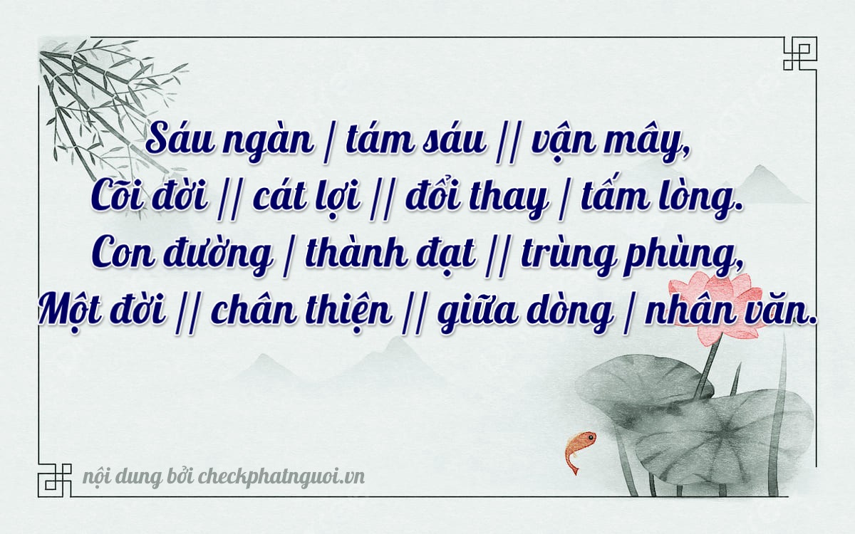 Bài thơ ý nghĩa cho <b>biển số 17K-7862</b> tại website checkphatnguoi.vn