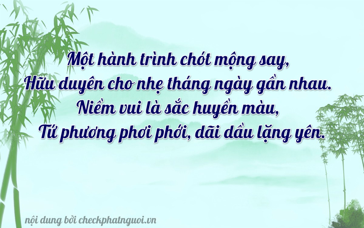 Bài thơ ý nghĩa cho <b>biển số 17L-11145</b> tại website checkphatnguoi.vn