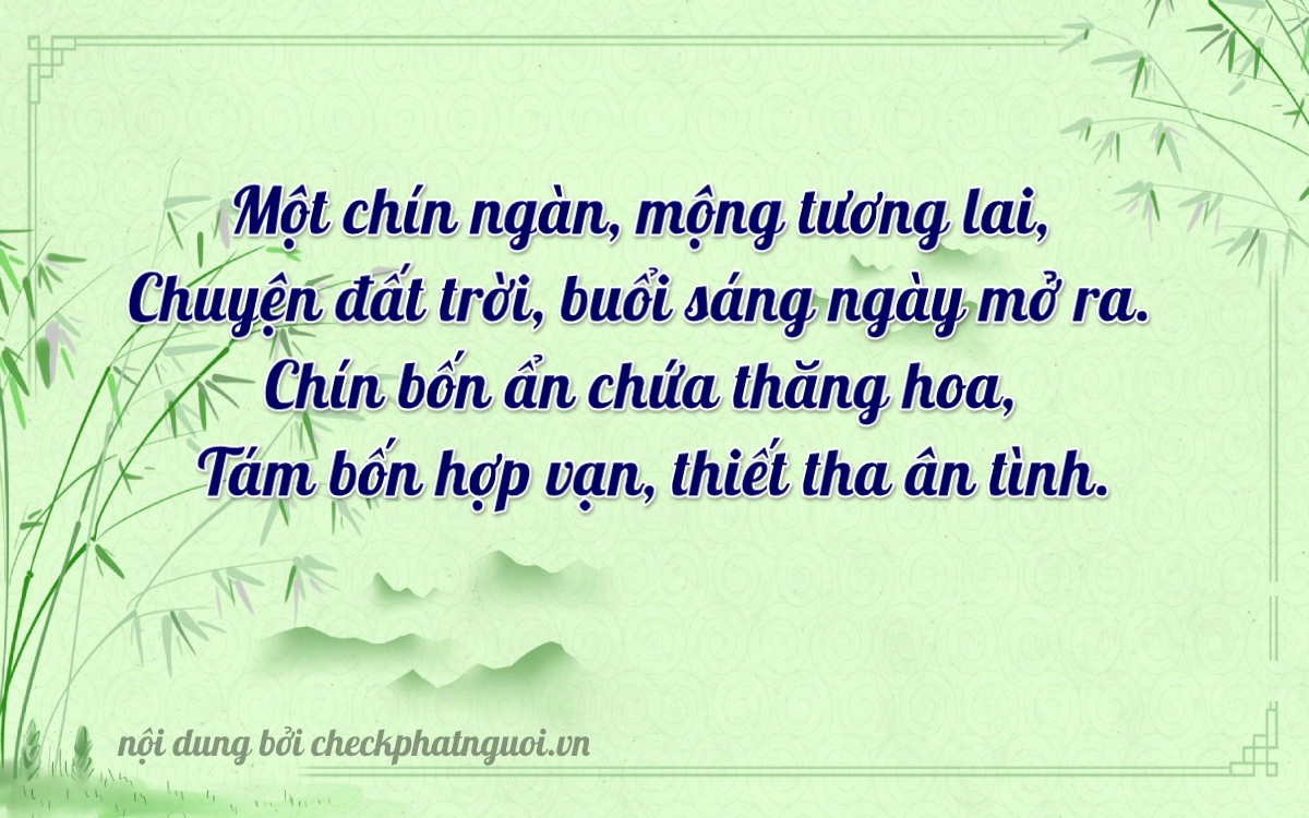 Bài thơ ý nghĩa cho <b>biển số 17L-19984</b> tại website checkphatnguoi.vn