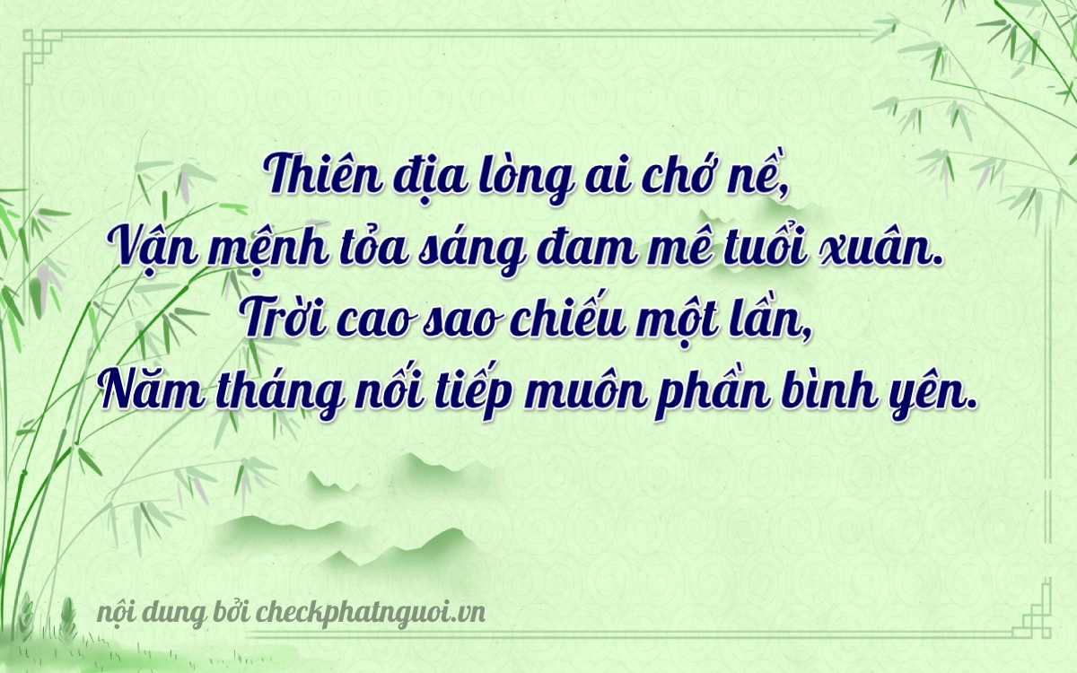Bài thơ ý nghĩa cho <b>biển số 17M-11392</b> tại website checkphatnguoi.vn
