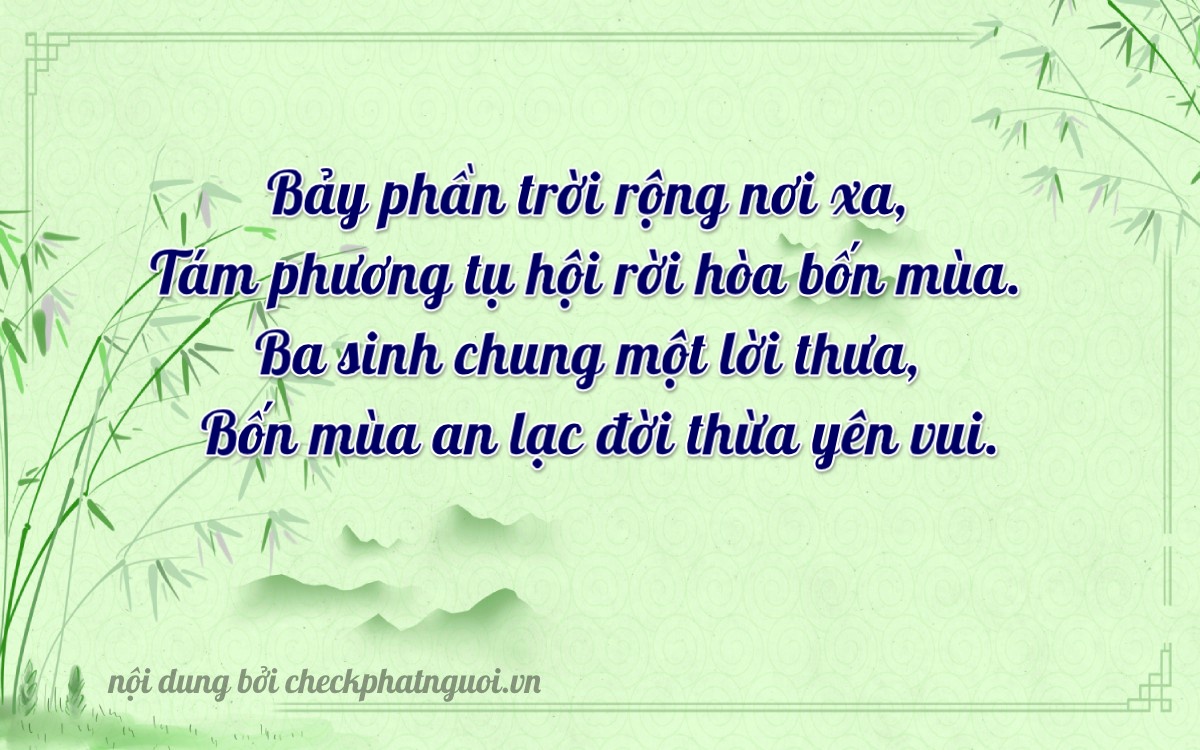 Bài thơ ý nghĩa cho <b>biển số 17M-78334</b> tại website checkphatnguoi.vn