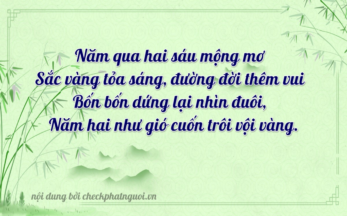 Bài thơ ý nghĩa cho <b>biển số 17W-65442</b> tại website checkphatnguoi.vn