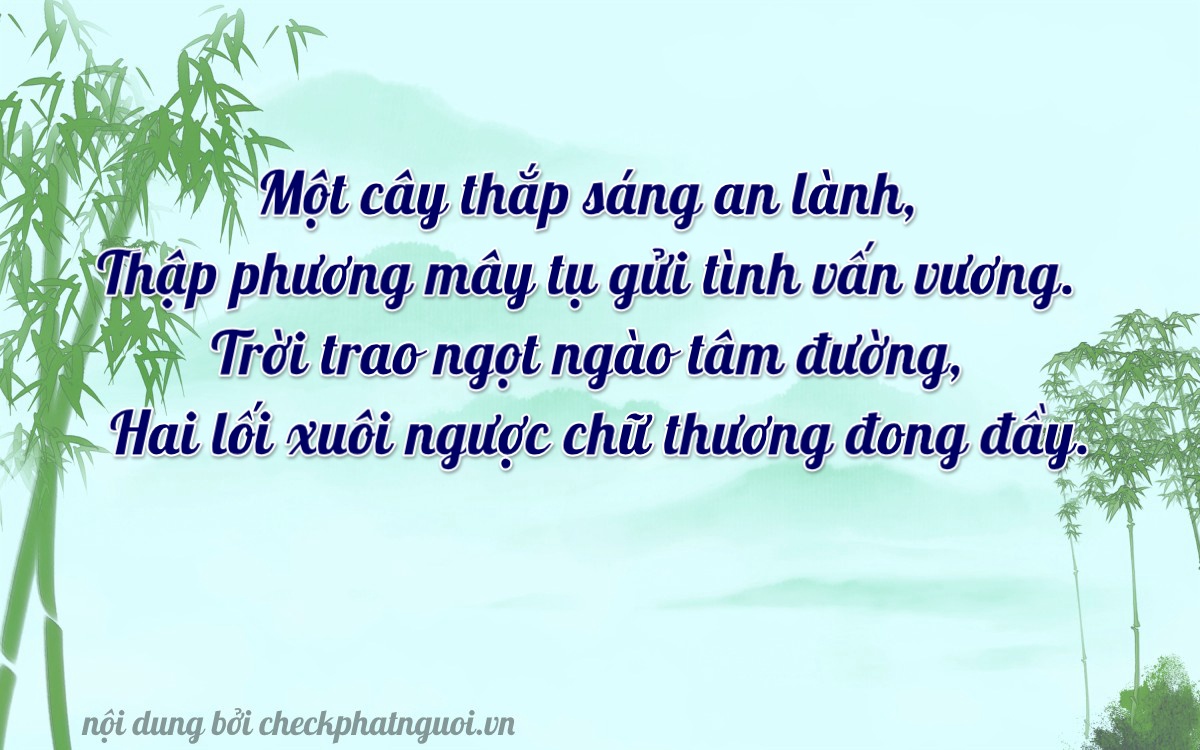 Bài thơ ý nghĩa cho <b>biển số 18142</b> tại website checkphatnguoi.vn