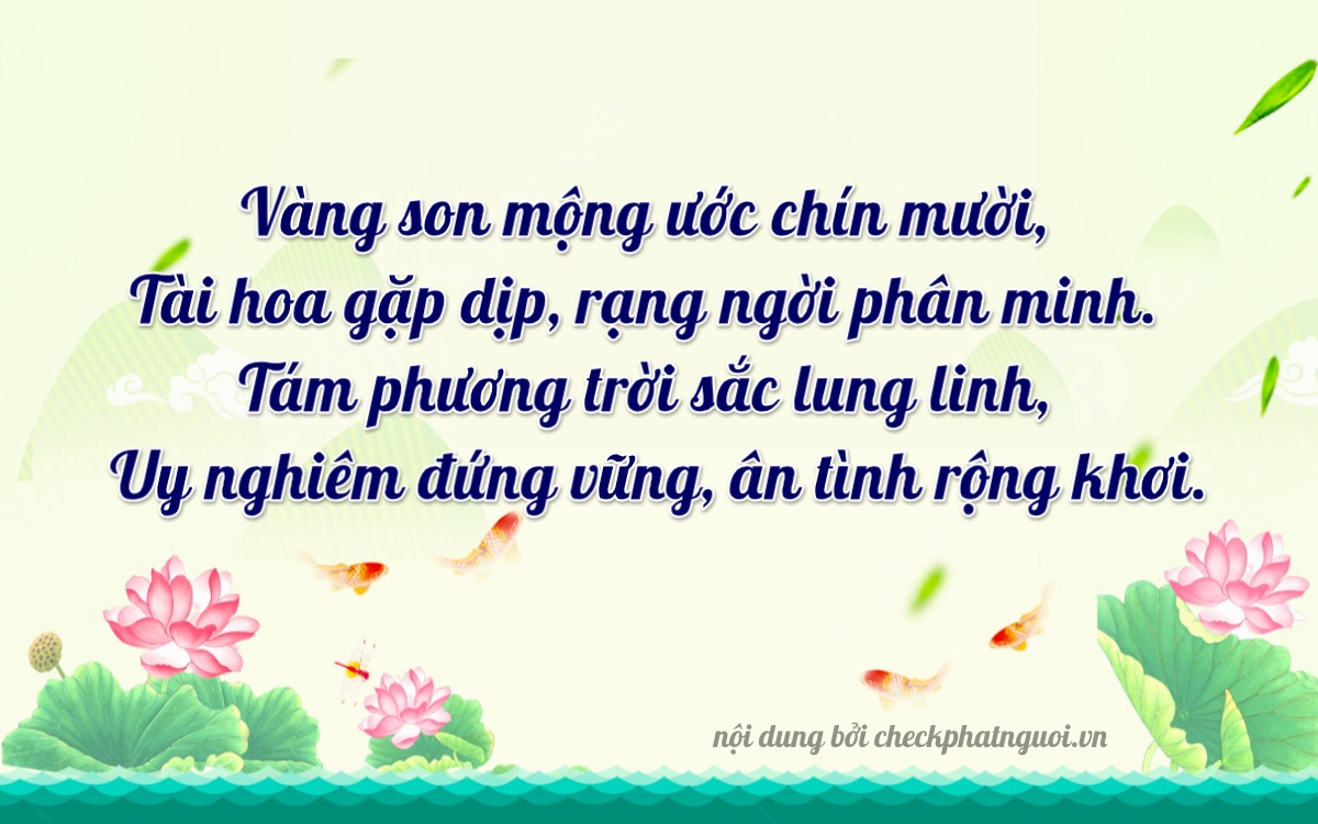 Bài thơ ý nghĩa cho <b>biển số 18685</b> tại website checkphatnguoi.vn