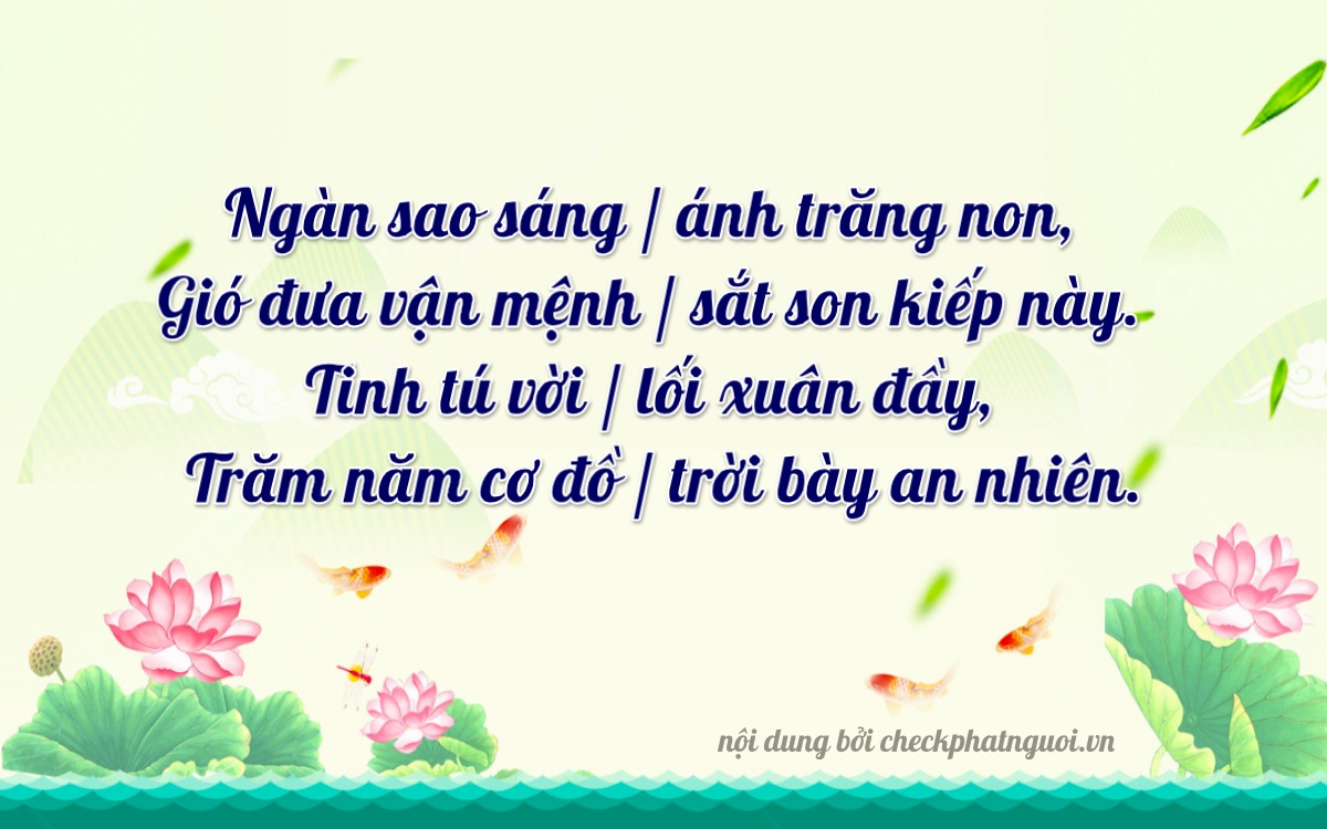 Bài thơ ý nghĩa cho <b>biển số 18A-01109</b> tại website checkphatnguoi.vn