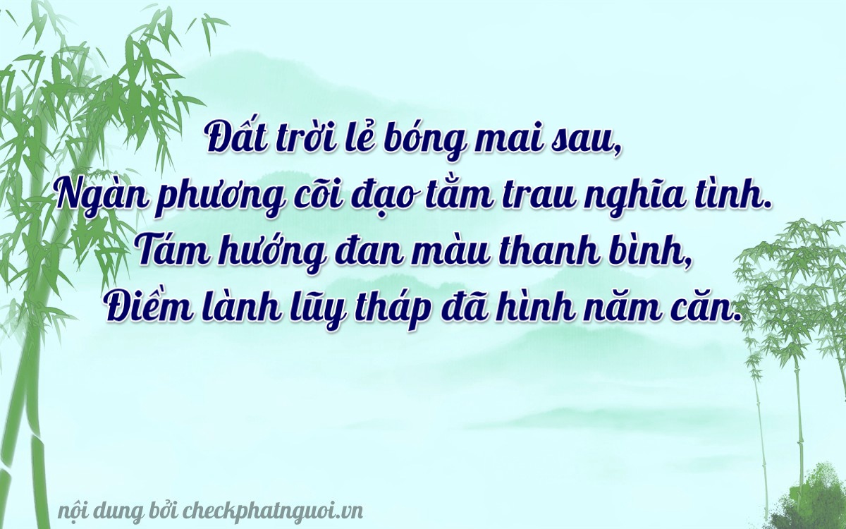 Bài thơ ý nghĩa cho <b>biển số 18A-07820</b> tại website checkphatnguoi.vn