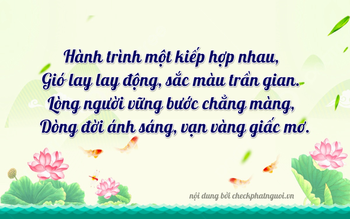 Bài thơ ý nghĩa cho <b>biển số 18A-13969</b> tại website checkphatnguoi.vn