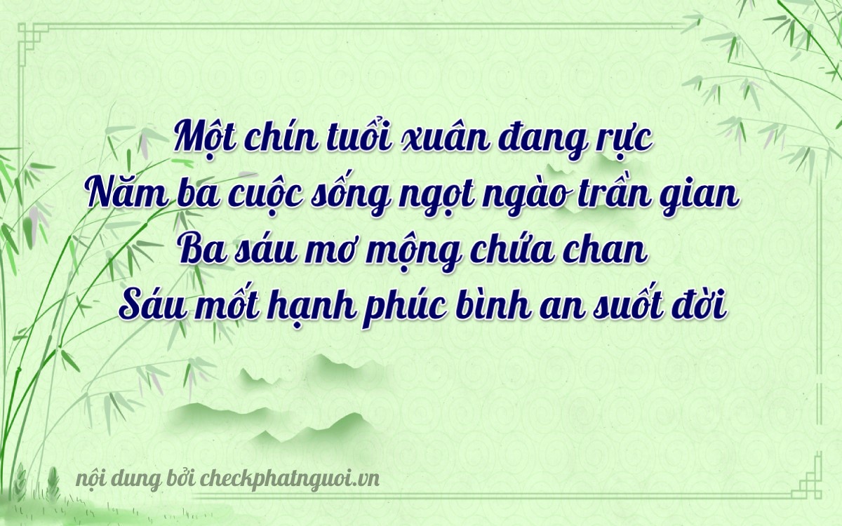 Bài thơ ý nghĩa cho <b>biển số 18A-19361</b> tại website checkphatnguoi.vn