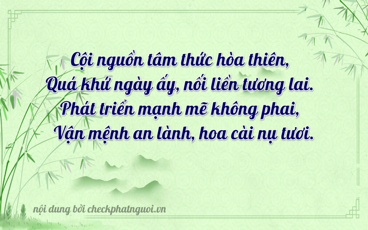 Bài thơ ý nghĩa cho <b>biển số 18A-24899</b> tại website checkphatnguoi.vn