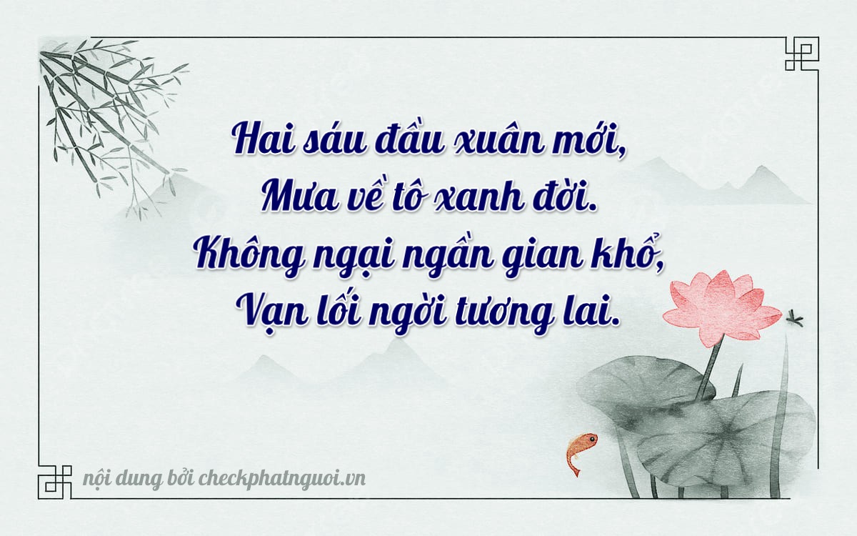 Bài thơ ý nghĩa cho <b>biển số 18A-25206</b> tại website checkphatnguoi.vn