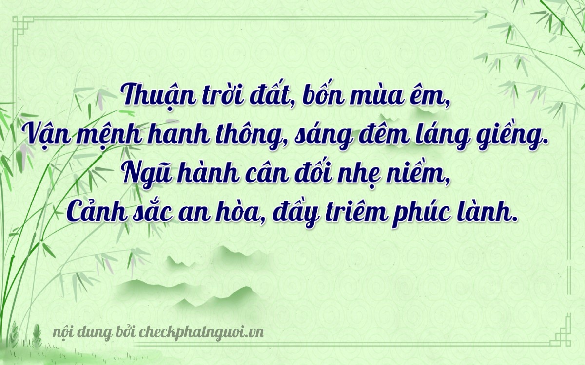 Bài thơ ý nghĩa cho <b>biển số 18A-27527</b> tại website checkphatnguoi.vn