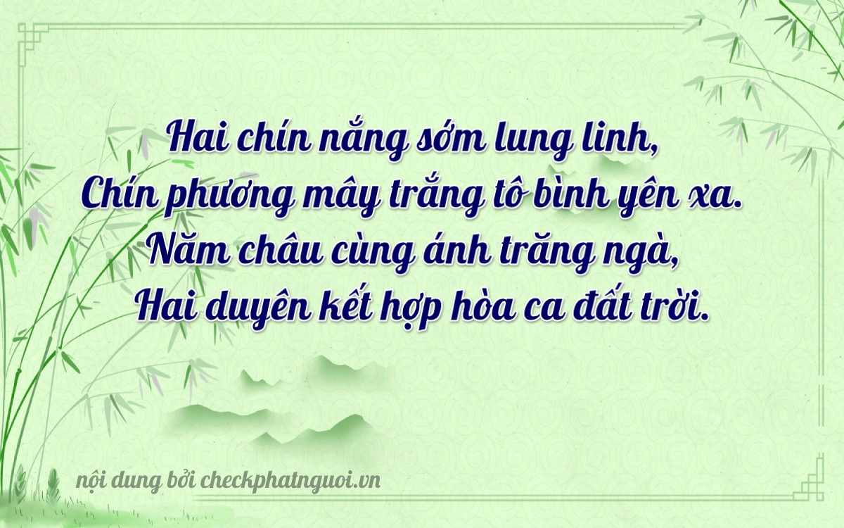 Bài thơ ý nghĩa cho <b>biển số 18A-29952</b> tại website checkphatnguoi.vn